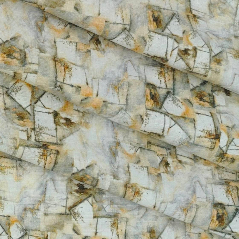 Shirt Fabric Linen Club Pure Linen Printed Colour Multicolour