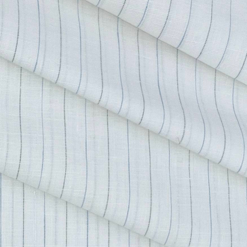 Shirt & Kurta Fabri Linen Club Linen Cotton Mix Lining Colour Light Blue n White