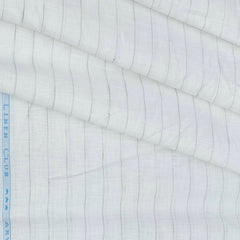 Shirt & Kurta Fabric Linen Club Pure Linen Broad Lining Colour Grey N White