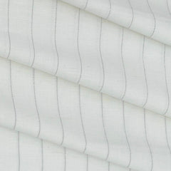 Shirt & Kurta Fabric Linen Club Linen Cotton Mix Broad Lining Colour Grey N White
