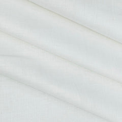 Shirt Fabric Raymond 80 LEA Pure Linen Plain Colour White