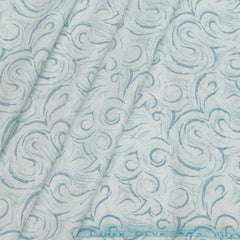 Shirt & Kurta Fabric Linen Club Linen Blended Printed Colour Light Blue