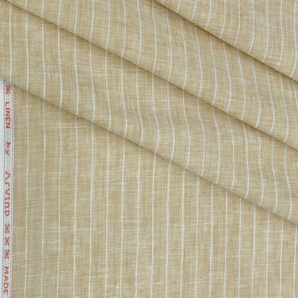 Shirt & Kurta Fabric Arvind 60 Lea Pure Linen Lining Colour Beige