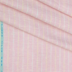 Shirt & Kurta Fabric Linen Club Pure Linen Broad Lining Colour Blush Pink
