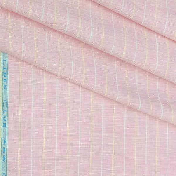 Shirt & Kurta Fabric Linen Club Pure Linen Broad Lining Colour Blush Pink