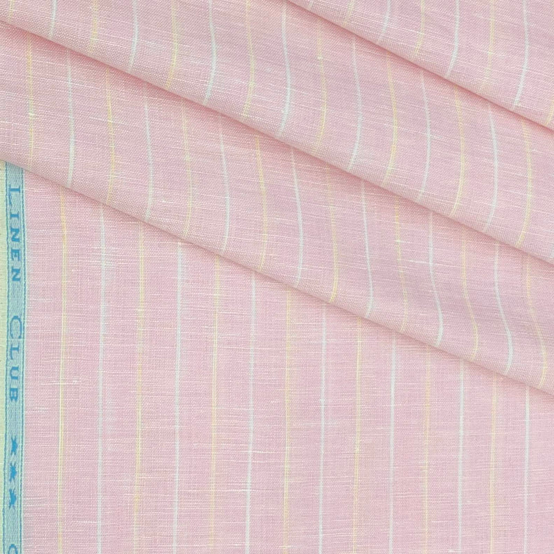 Shirt & Kurta Fabric Linen Club Pure Linen Broad Lining Colour Blush Pink