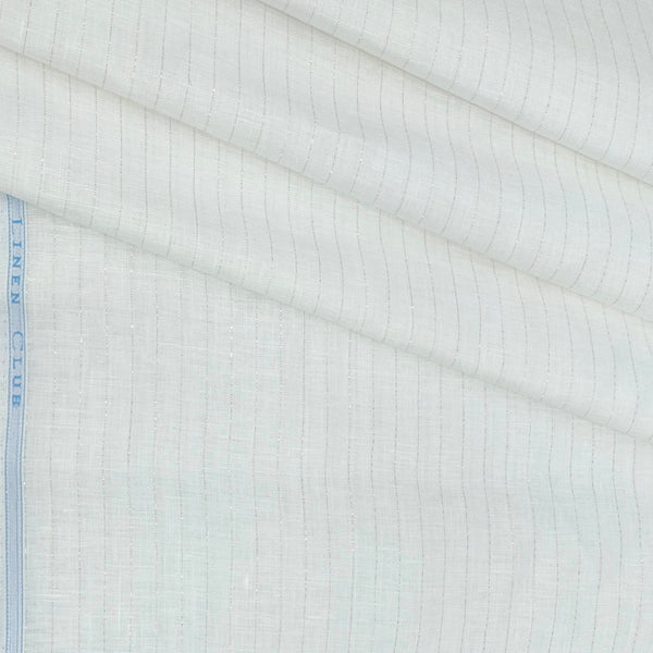 Shirt & Kurta Fabric Linen Club Pure Linen Lining Colour White