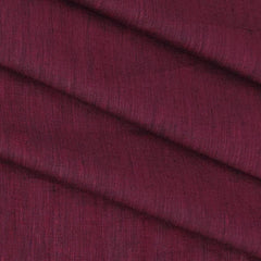 Shirt & Kurta Fabric Raymond Pure Linen Plain Colour Jam Red