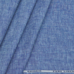 Shirt & Kurta Fabric Raymond Pure Linen Plain Colour Blue