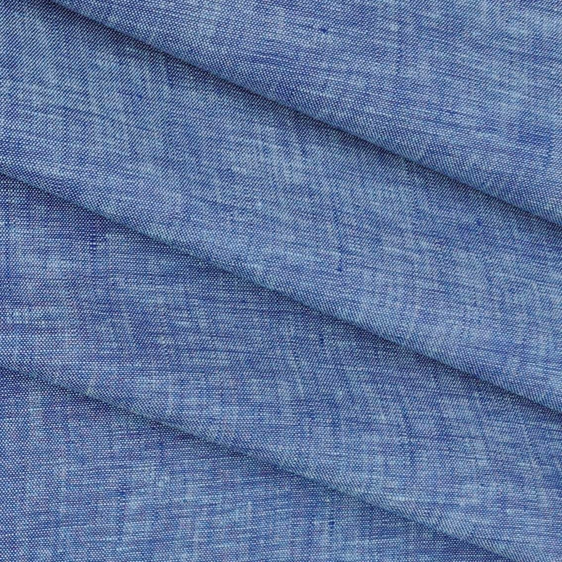 Shirt & Kurta Fabric Raymond Pure Linen Plain Colour Blue