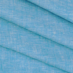 Shirt & Kurta Fabric Raymond Pure Linen Plain Colour Sky Blue