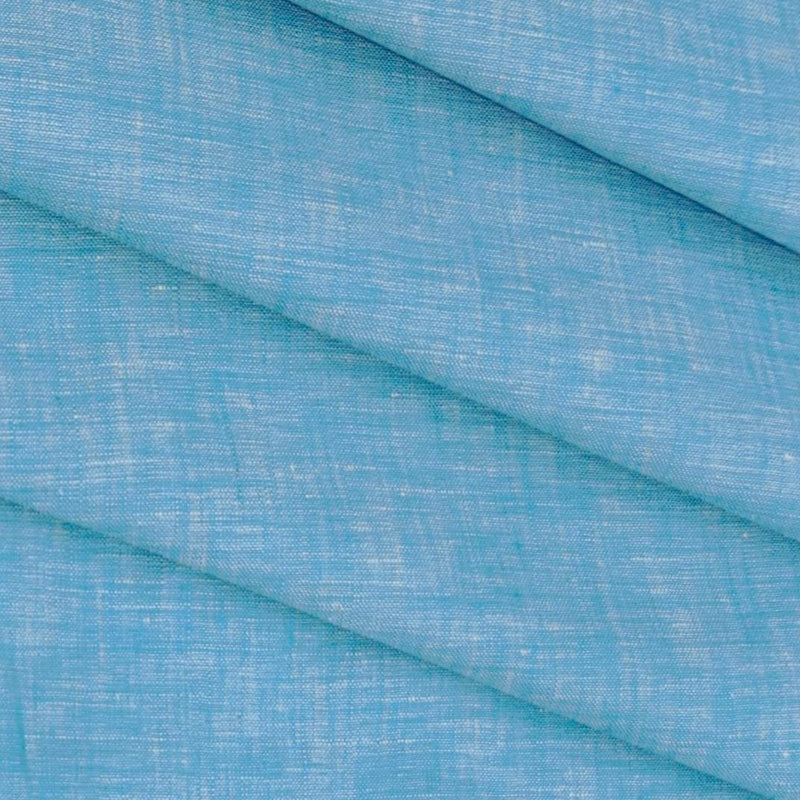Shirt & Kurta Fabric Raymond Pure Linen Plain Colour Sky Blue