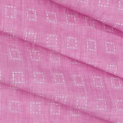 Shirt Fabric Solino Pure Linen 60 Lea Printed Colour Neon Pink
