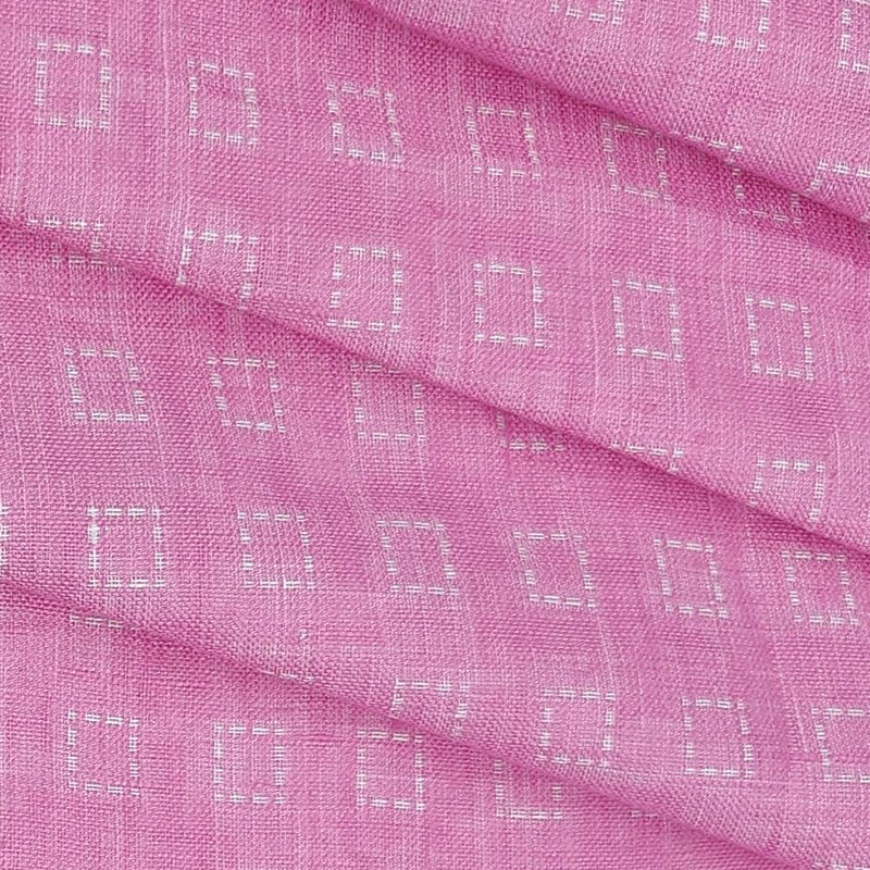 Shirt Fabric Solino Pure Linen 60 Lea Printed Colour Neon Pink