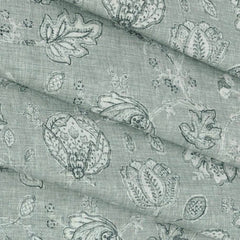 Shirt & Kurta Fabric Linen Club Pure Linen Printed Colour Light Grey