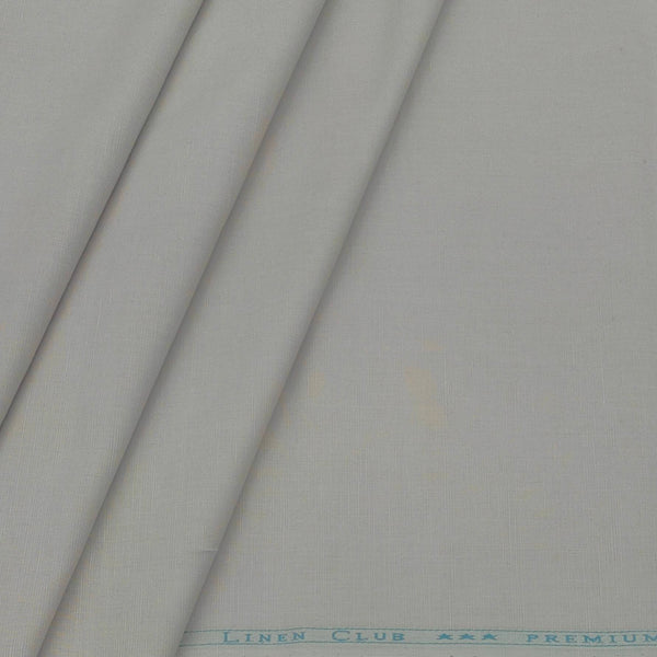 Shirt & Kurta Fabric Linen Club Linen Blended Plain Colour Ash Brown