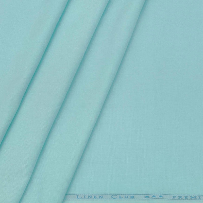 Shirt & Kurta Fabric Linen Club Linen Blended Plain Colour Sky Blue
