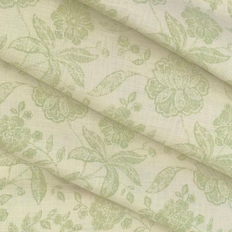 Shirt & Kurta Fabric Linen Club Linen Blended Printed Colour Light Green