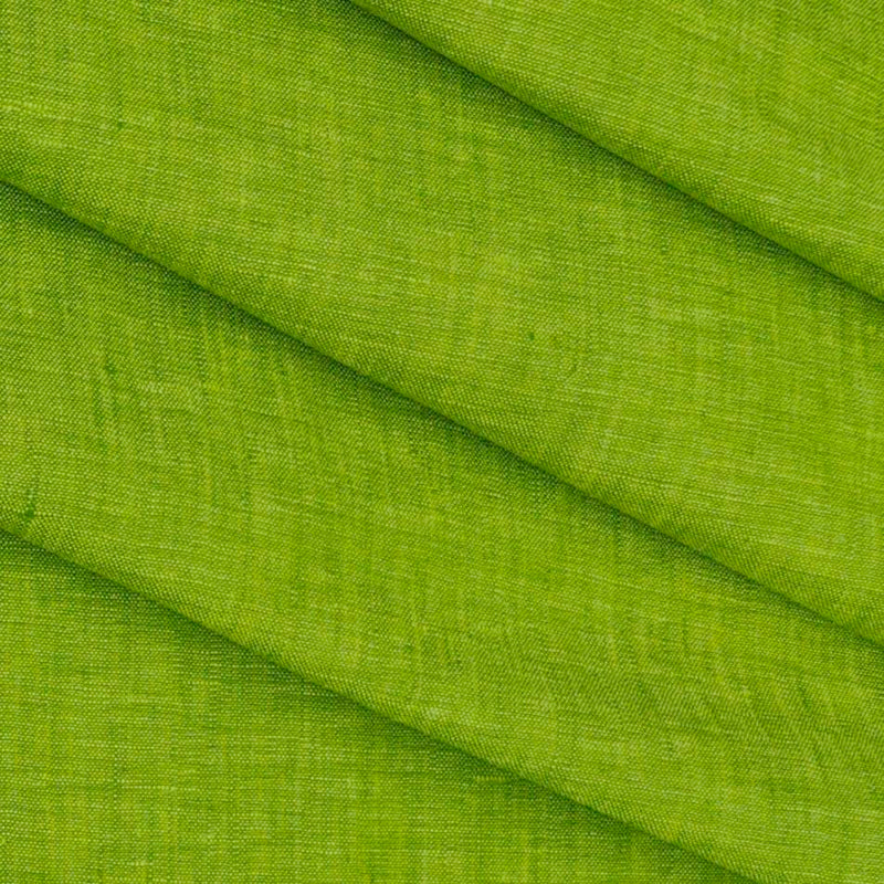 Shirt & Kurta Fabric Raymond Pure Linen Plain Colour Chilli Green