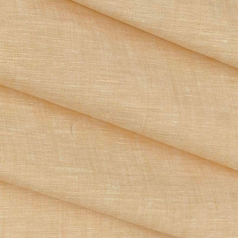 Shirt & Kurta Fabric Raymond Pure Linen Plain Colour Light Orange