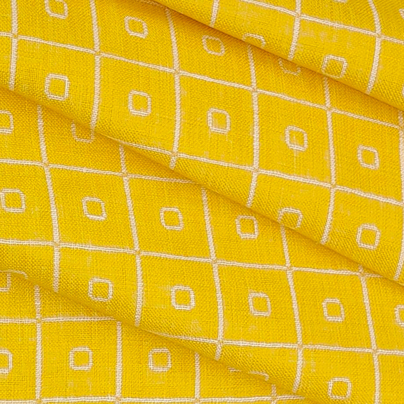 Shirt n Kurta Fabric Solino Pure Linen 70 Lea Printed colour Orange