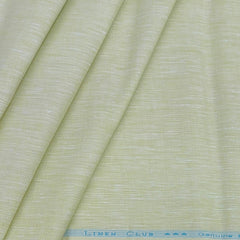 Shirt & Kurta Fabric Linen Club Pure Linen Plain Colour Pistachio Green