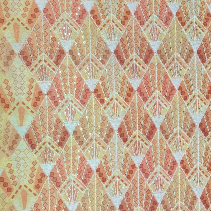 Kurta Fabric ManTire Designer Silk Embroidery Colour Light Yellow