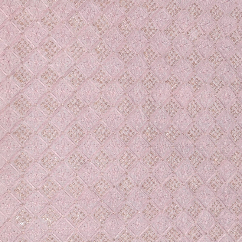 Kurta Fabric ManTire Designer Silk Embroidery Colour Blush Pink
