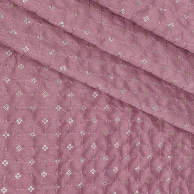 Kurta Fabric ManTire Designer Silk Embroidery Colour Thulian Pink