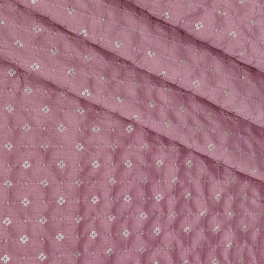 Kurta Fabric ManTire Designer Silk Embroidery Colour Thulian Pink