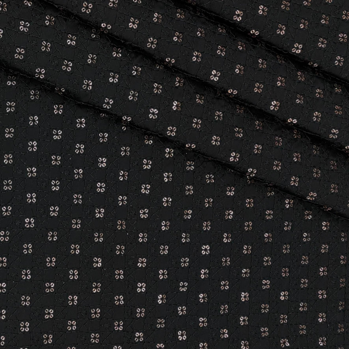 Kurta Fabric ManTire Designer Silk Embroidery Colour Black