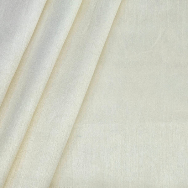 Kurta Fabric ManTire Designer Silk Embroidery Colour Cream