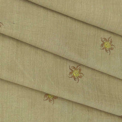 Kurta Fabric ManTire Designer Silk Embroidery Colour Parchment Beige