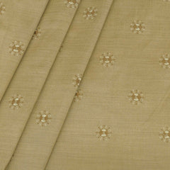 Kurta Fabric ManTire Designer Silk Embroidery Colour Light Brown