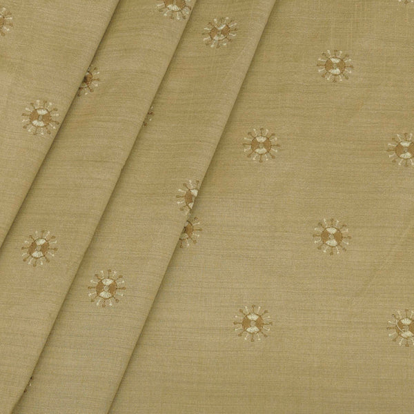 Kurta Fabric ManTire Designer Silk Embroidery Colour Light Brown