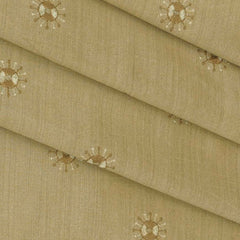 Kurta Fabric ManTire Designer Silk Embroidery Colour Light Brown