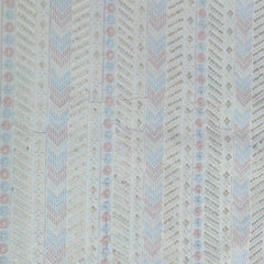 Kurta Fabric ManTire Designer Silk Embroidery Colour White