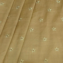 Kurta Fabric ManTire Designer Silk Embroidery Colour Tan Brown
