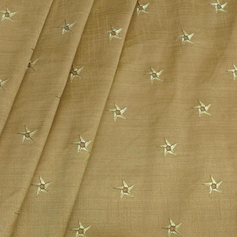 Kurta Fabric ManTire Designer Silk Embroidery Colour Tan Brown