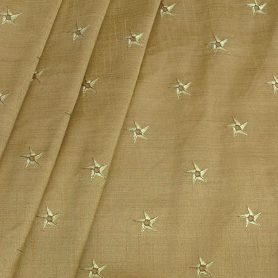 Kurta Fabric ManTire Designer Silk Embroidery Colour Tan Brown