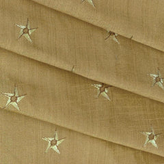 Kurta Fabric ManTire Designer Silk Embroidery Colour Tan Brown
