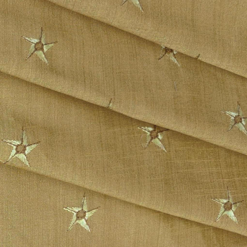 Kurta Fabric ManTire Designer Silk Embroidery Colour Tan Brown