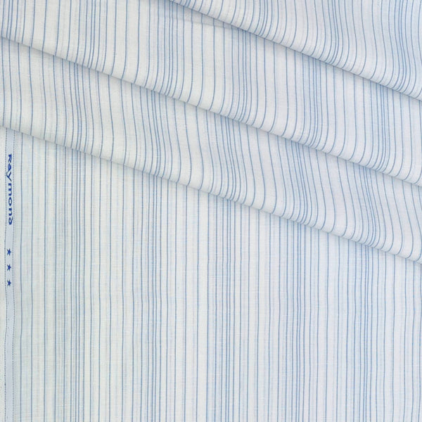 Shirt Fabric Raymond Cotton Blended Lining Colour Blue N White