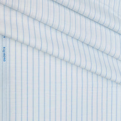 Shirt Fabric Raymond Cotton Blended Lining Colour Blue N White