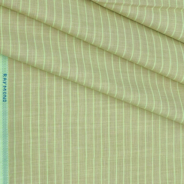 Shirt Fabric Raymond Cotton Blended Lining Colour Brownish Green