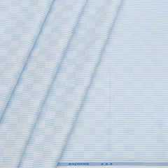 Shirt Fabric Raymond Cotton Blended Jacquard Colour Light Blue