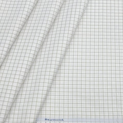 Shirt Fabric Raymond Cotton Blended Check Colour Light Brown