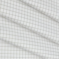 Shirt Fabric Raymond Cotton Blended Check Colour Light Brown