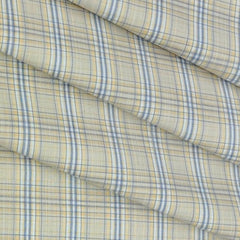 Shirt Fabric Raymond Cotton Blended Mix Check Colour Greige Beige N White