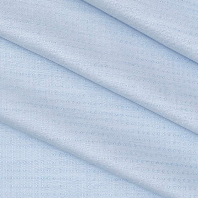 Shirt Fabric Raymond Cotton Blended Dotted Colour Powder Blue